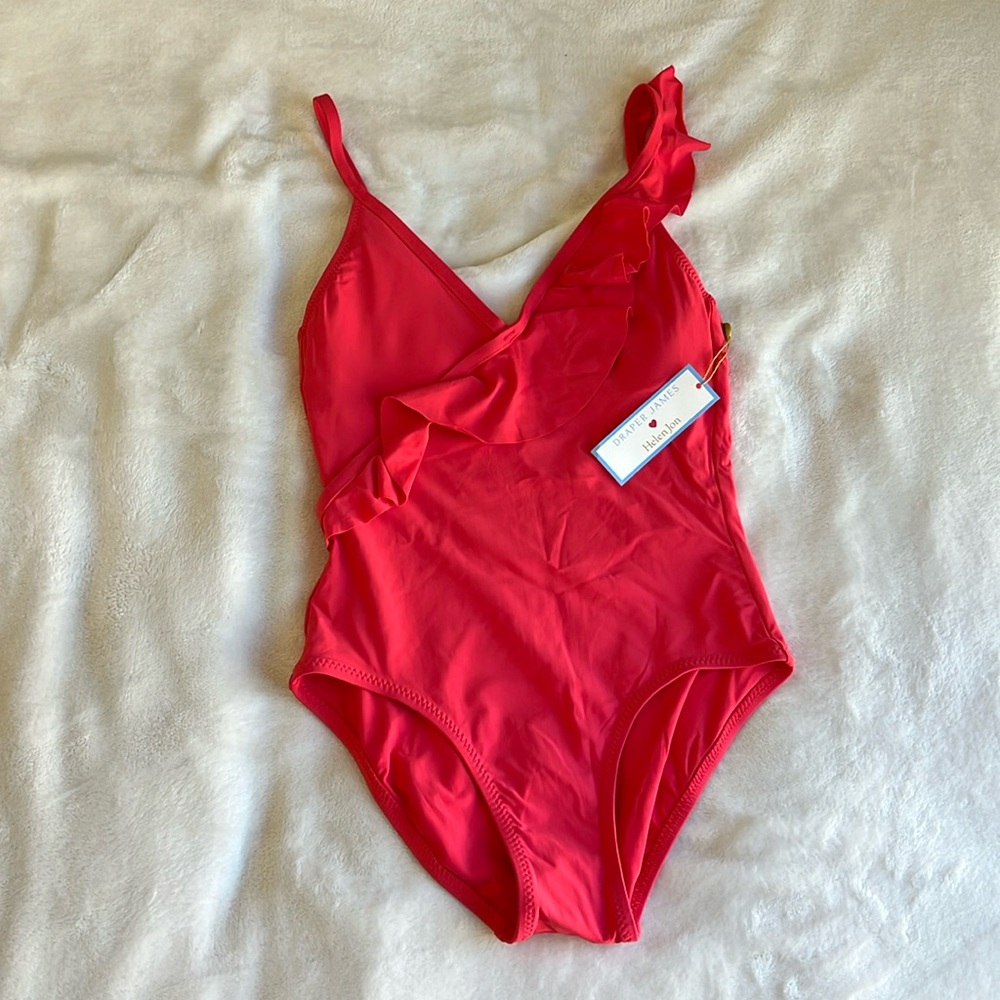 Helen Jon Ruffle One-Piece Swimsuit